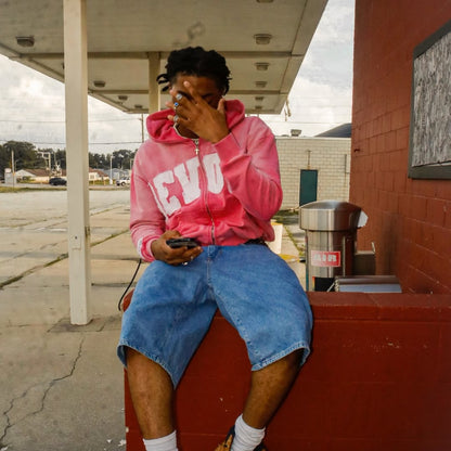 ESSENTIAL PINK ZIPUP