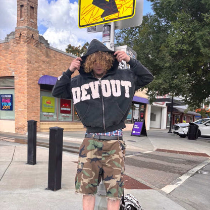 ESSENTIAL BLACK ZIPUP